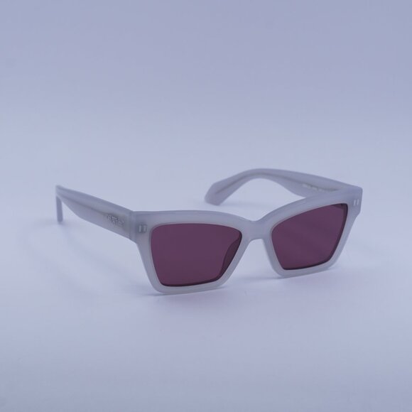 Off-White OERI110 CINCINNATI 0964 Sunglasses Grey Cat Eye Frame, Brown Lenses